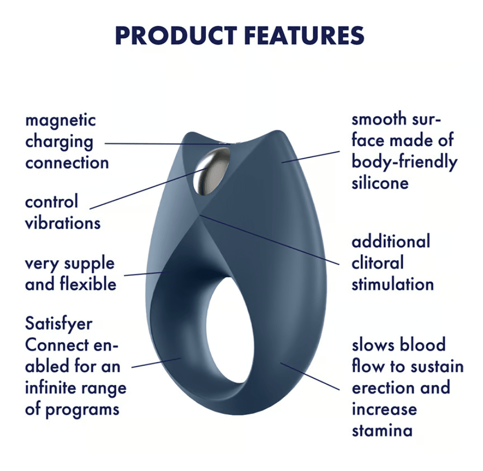Satisfyer Royal One App Control Vibrating Cock Ring - Loveangels