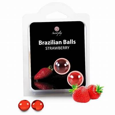 Secret Play 2pk Brazilian Balls Set - Strawberry - Loveangels