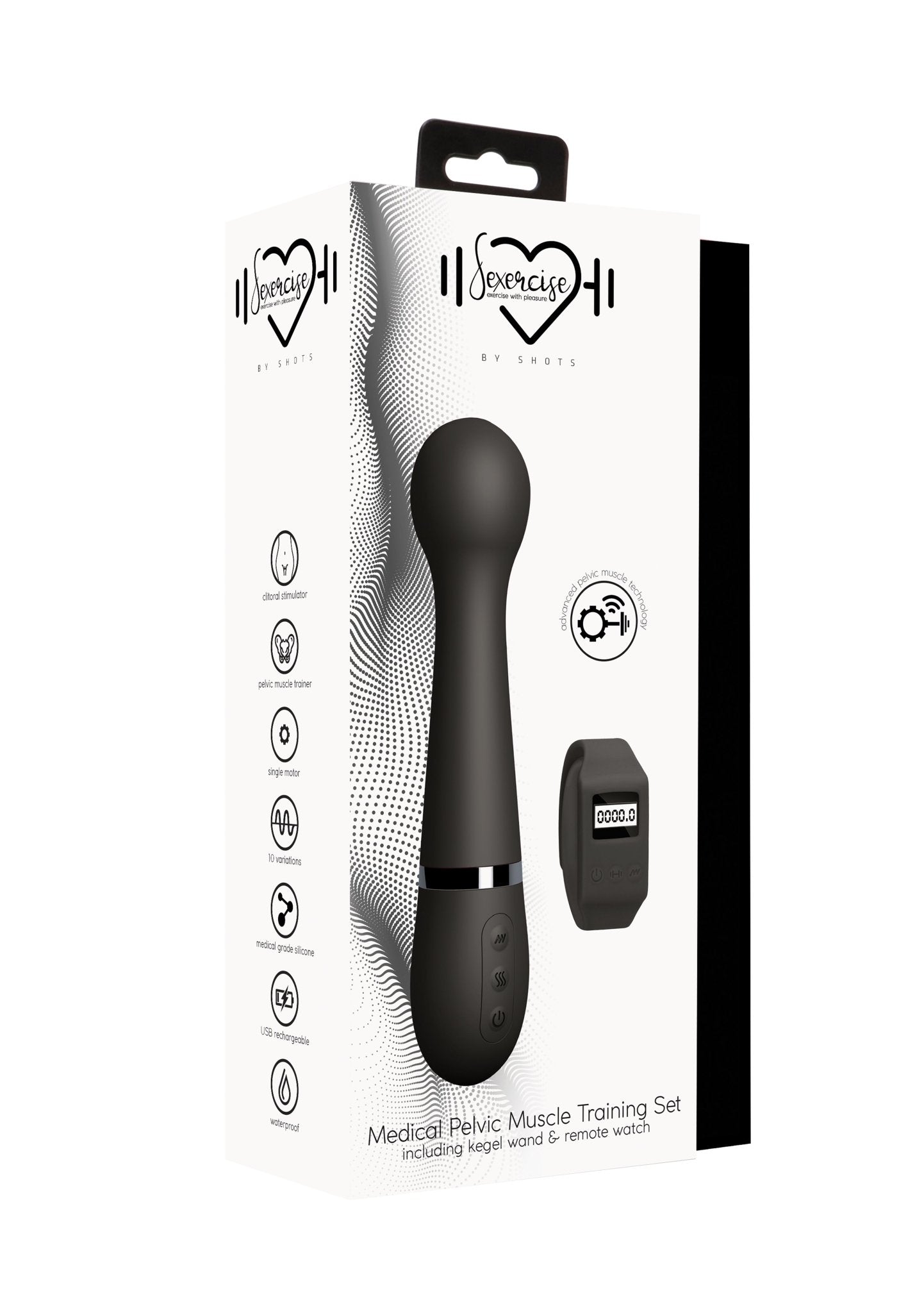 Sexercise Medical Pelvic Muscle Training Set With Remote Watch - Loveangels