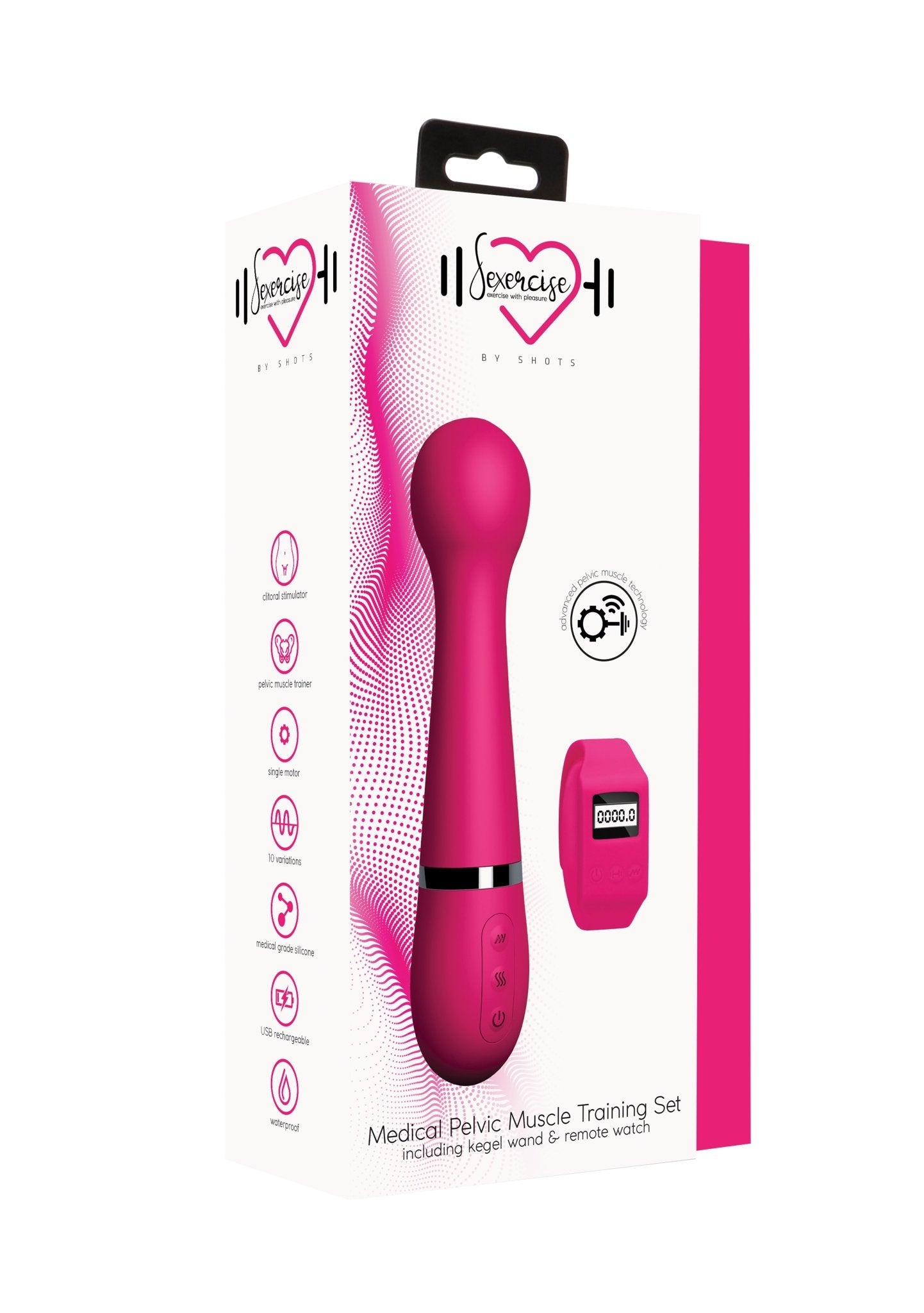 Sexercise Medical Pelvic Muscle Training Set With Remote Watch - Loveangels