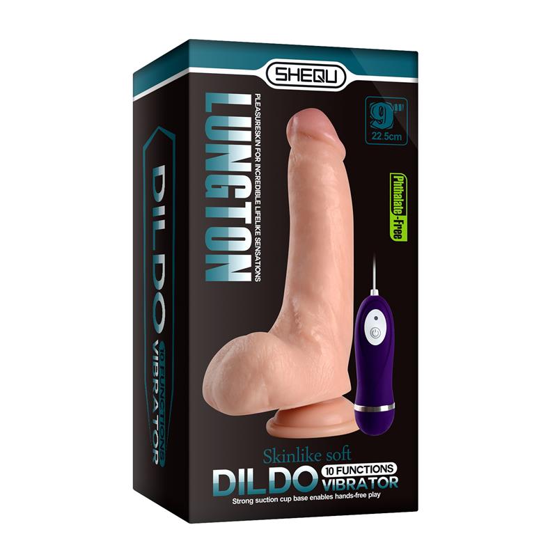 Shequ Duke Lungton 22.5cm Vibrating Dildo - Loveangels