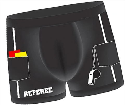 Shots Funny Boxers - Referee - One Size Fits All - Loveangels