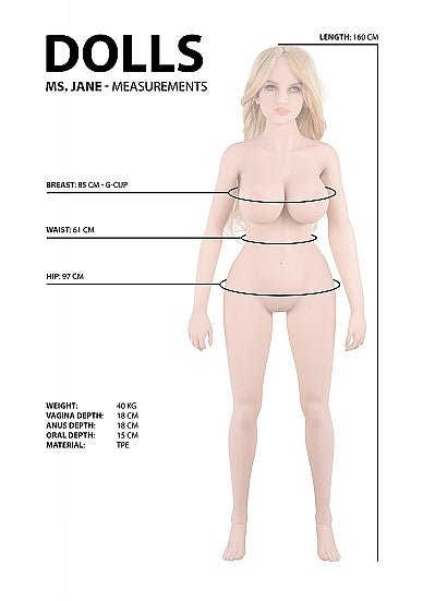 Shots Jane - Realistic Sex Doll - Loveangels