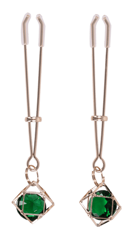 Sportsheets Sex and Mischief Crystal Nipple Clips - Loveangels