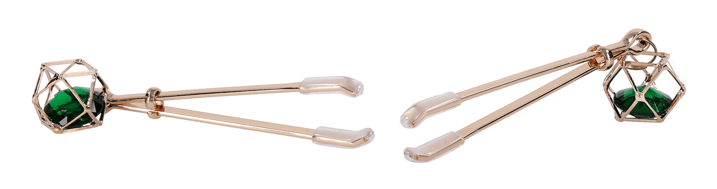 Sportsheets Sex and Mischief Crystal Nipple Clips - Loveangels