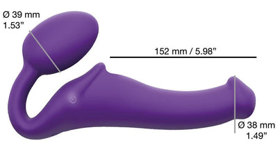 Strap - On - Me Vibrating Bendable Strapless Strap - On With Remote - Loveangels