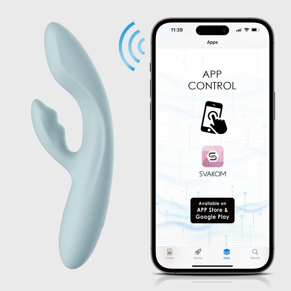 Svakom Chika Flexible Green Rabbit With Heat And App Control - Loveangels