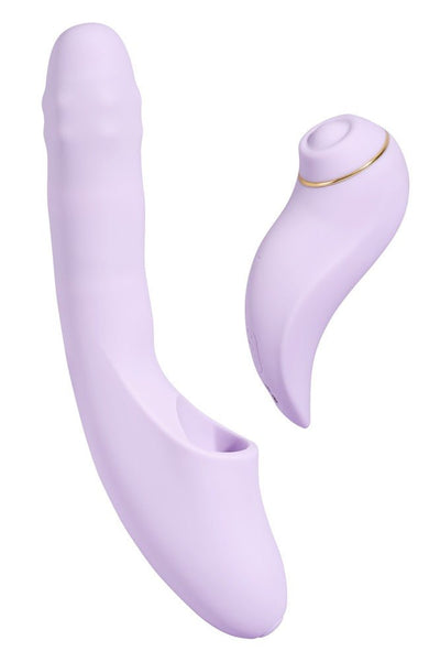 Svakom DuoGlow App Control Thrusting Beaded Vibrator With Pulsating Stimulator - Loveangels