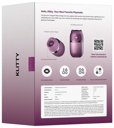 Svakom Hello Klitty Dual Vibrator - Loveangels