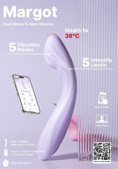 Svakom Margot Dual Motor G - Spot Vibrator With App Control - Loveangels