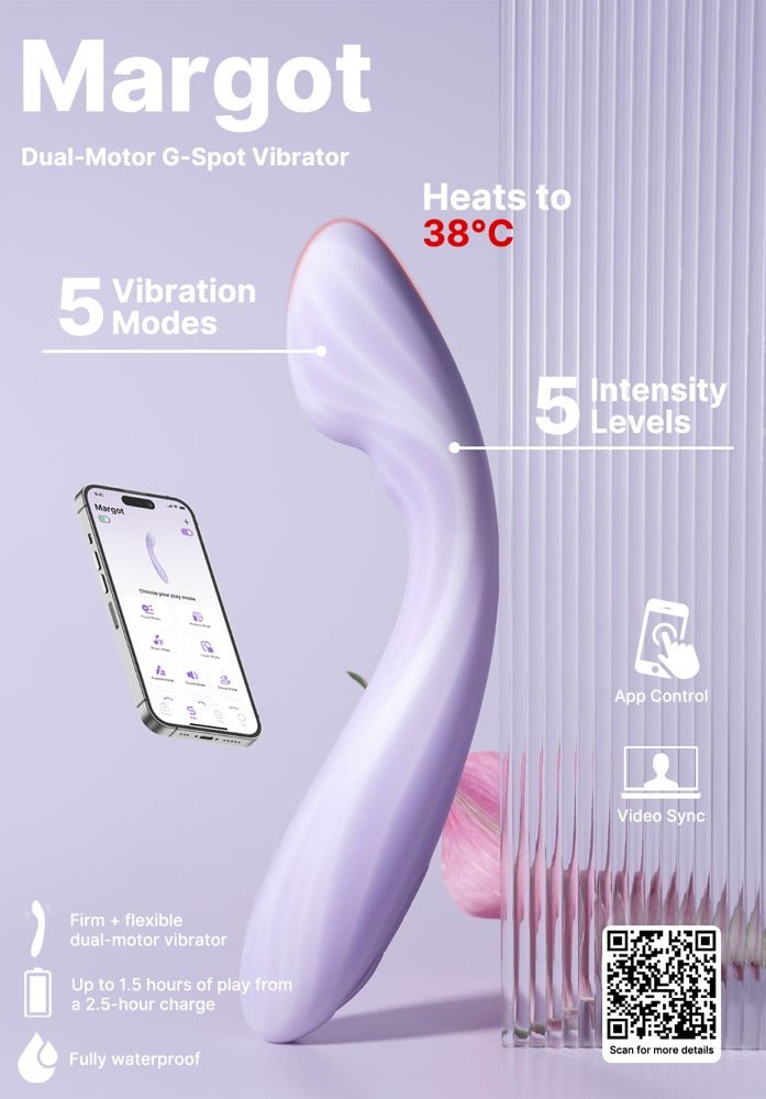 Svakom Margot Dual Motor G - Spot Vibrator With App Control - Loveangels