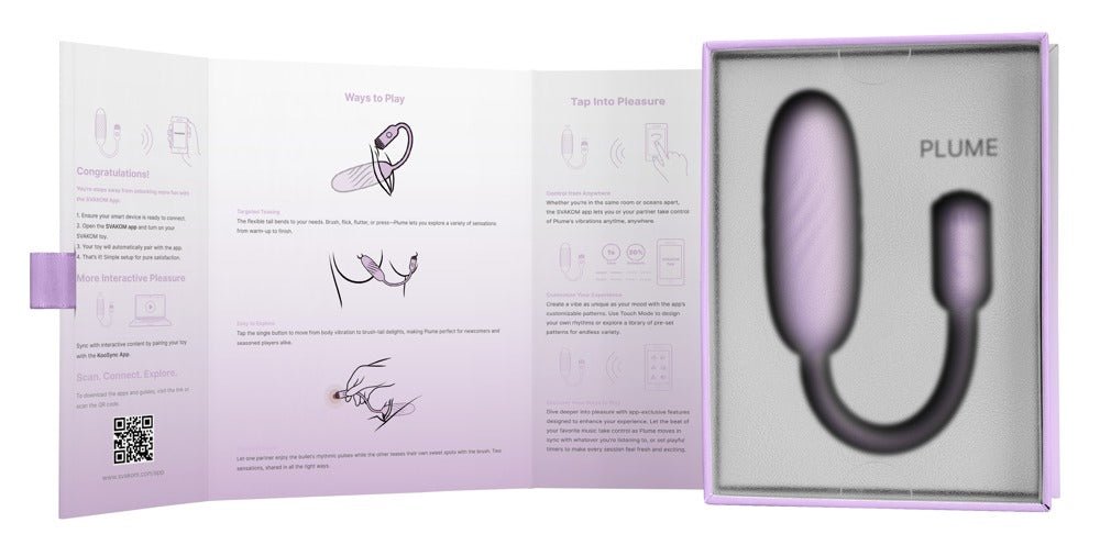 Svakom Plume Flexible Brush-Tail Bullet Vibrator - Loveangels