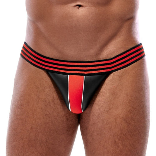 Svenjoyment Red And Black Jockstrap - Loveangels