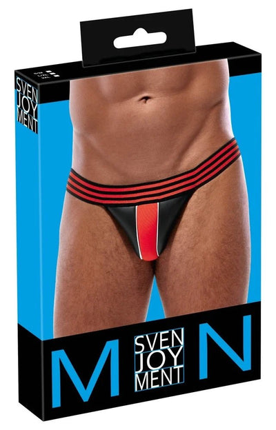 Svenjoyment Red And Black Jockstrap - Loveangels