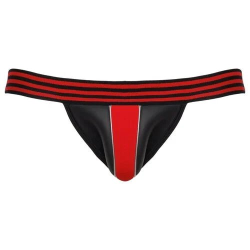 Svenjoyment Red And Black Jockstrap - Loveangels