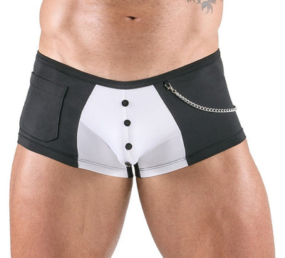 Svenjoyment Waiter Pants With Chain - Loveangels