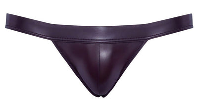 Svenjoyment Wet Look Burgundy Jockstrap - Loveangels