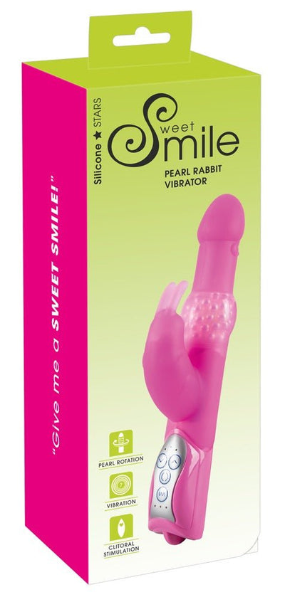 Sweet Smile Pearly Rabbit Vibrator - Loveangels