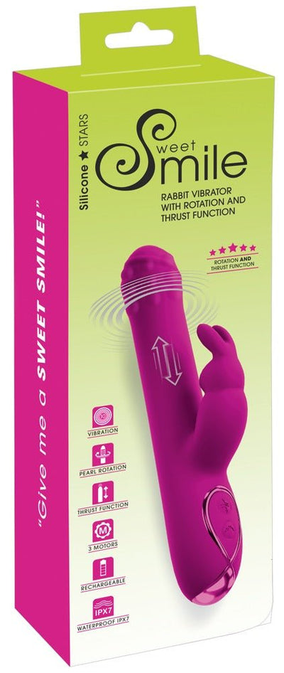 Sweet Smile Rabbit Vibrator With Rotation And Thrusting - Loveangels