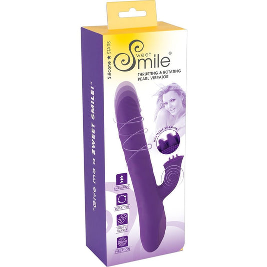 Sweet Smile Thrusting & Rotating Rabbit Vibrator - Loveangels
