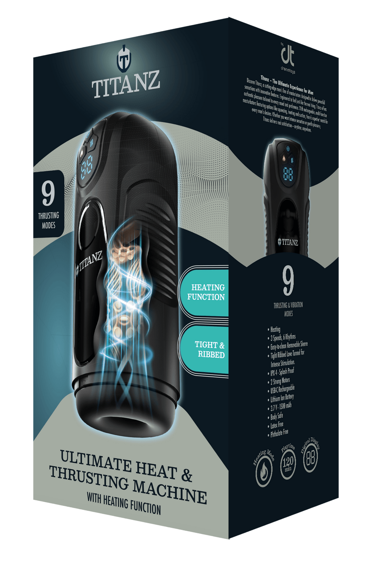 TITANZ Ultimate Heat & Thrusting Masturbator Machine - Loveangels
