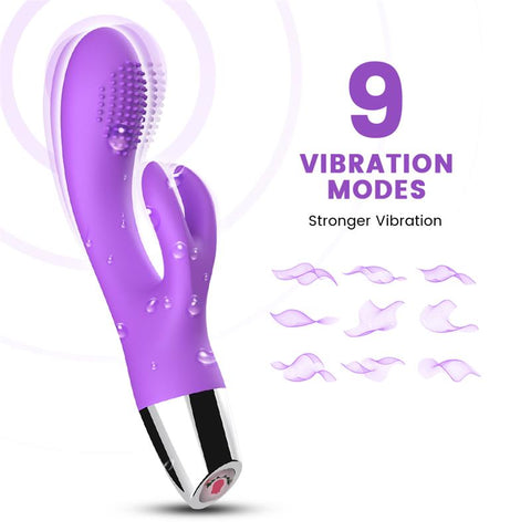 Urban Sky Flexible Rabbit Vibrator Purple - Loveangels