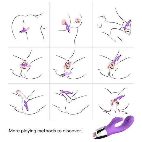 Urban Sky Flexible Rabbit Vibrator Purple - Loveangels