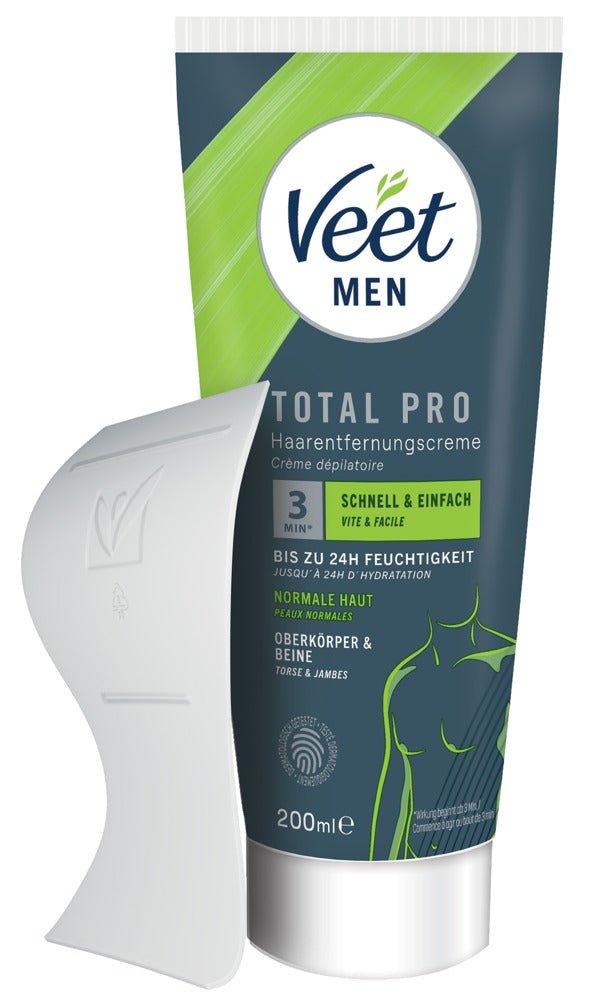 Veet Men Total Pro Hair Removal Cream 200ml - Loveangels