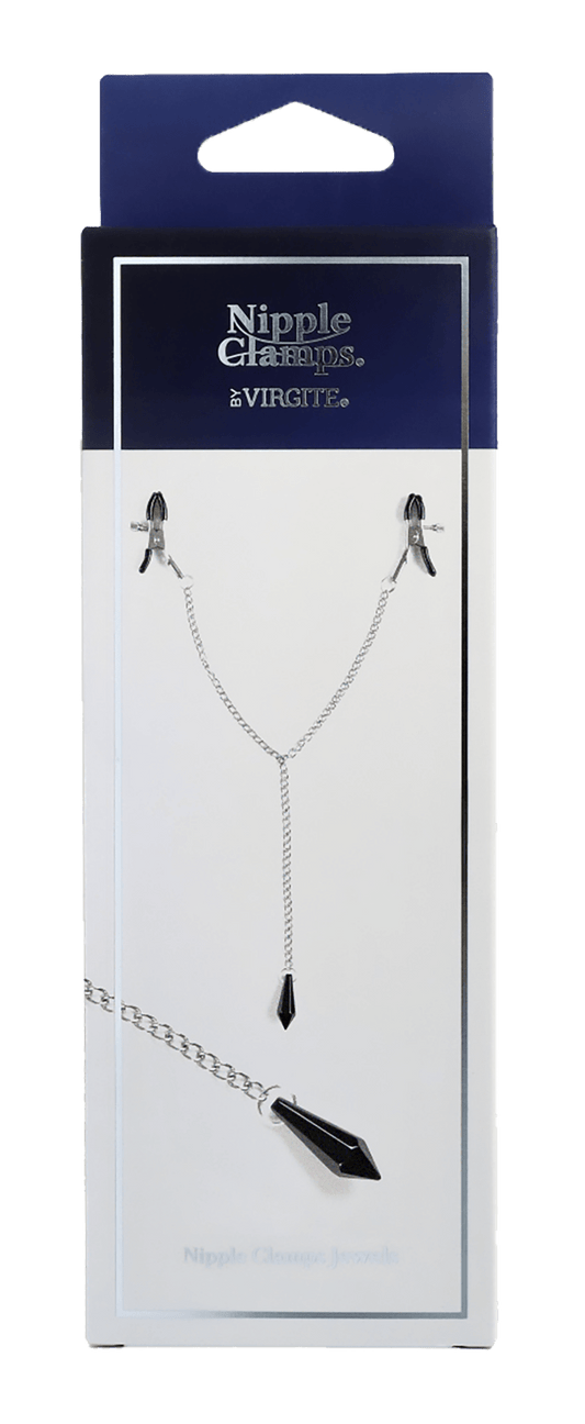 Virgite No. 19 Nipple Clamps With Weighted Charm - Loveangels
