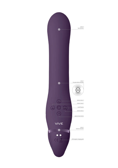 Vive Ai - Air Pulse & Vibration Strapless Strap - on - Loveangels
