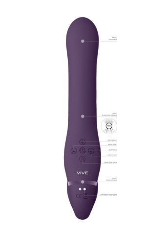 Vive Ai - Air Pulse & Vibration Strapless Strap - on - Loveangels