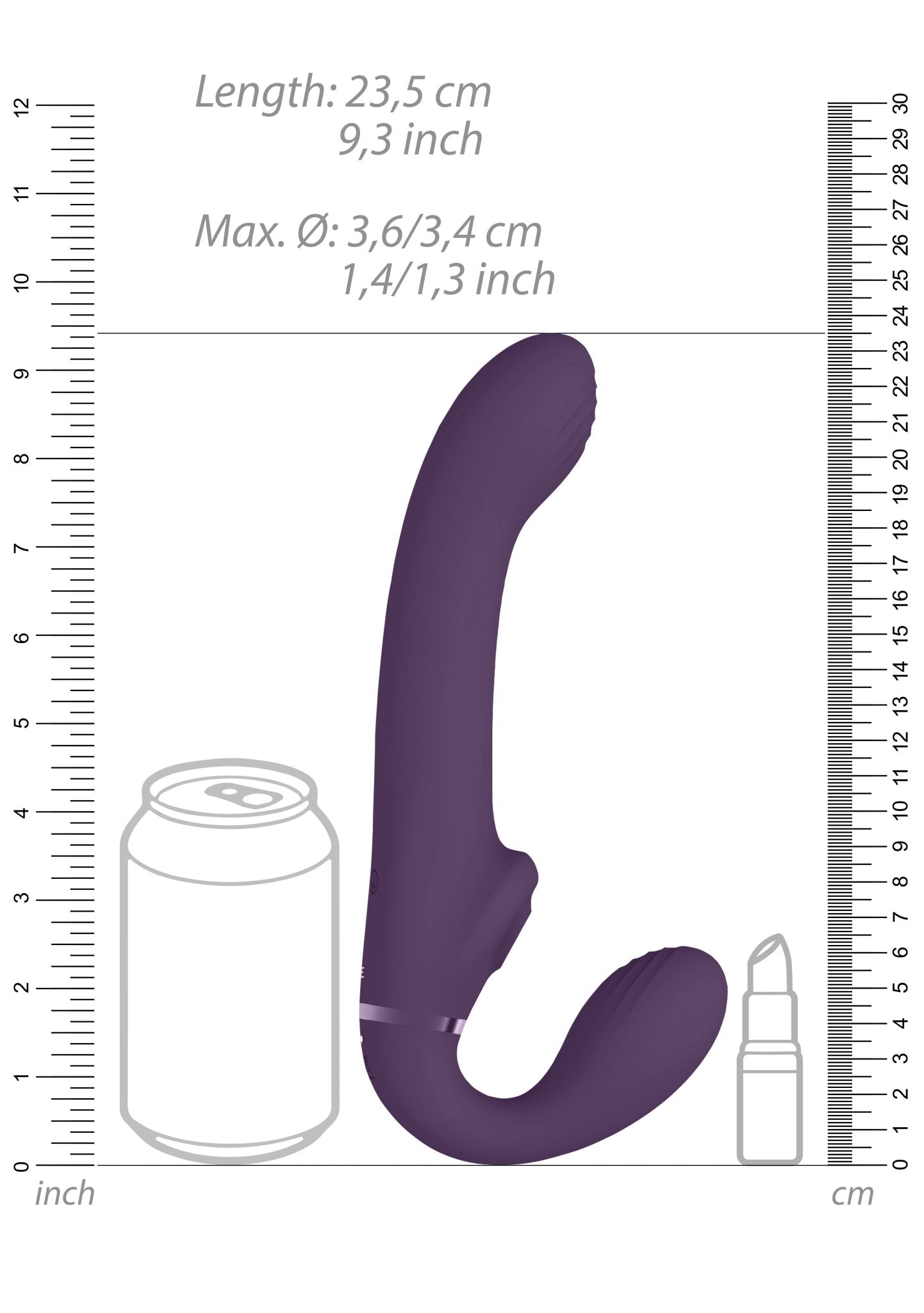 Vive Ai - Air Pulse & Vibration Strapless Strap - on - Loveangels