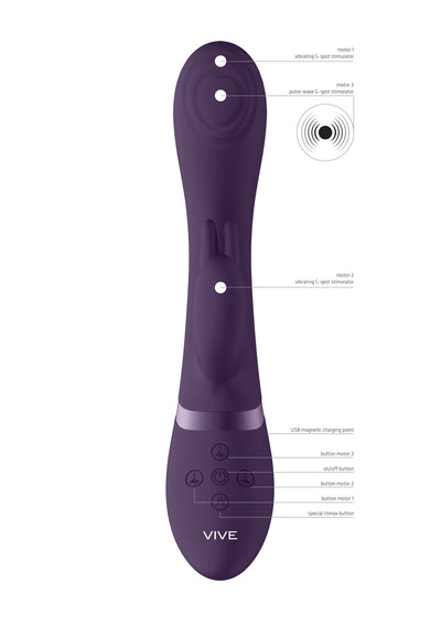 Vive Cato - G-Spot Pulse Rabbit Vibrator - Loveangels
