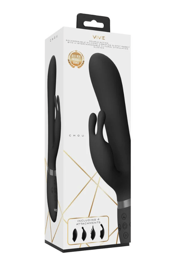 Vive Chou Rabbit Stimulator With Attachments - Loveangels