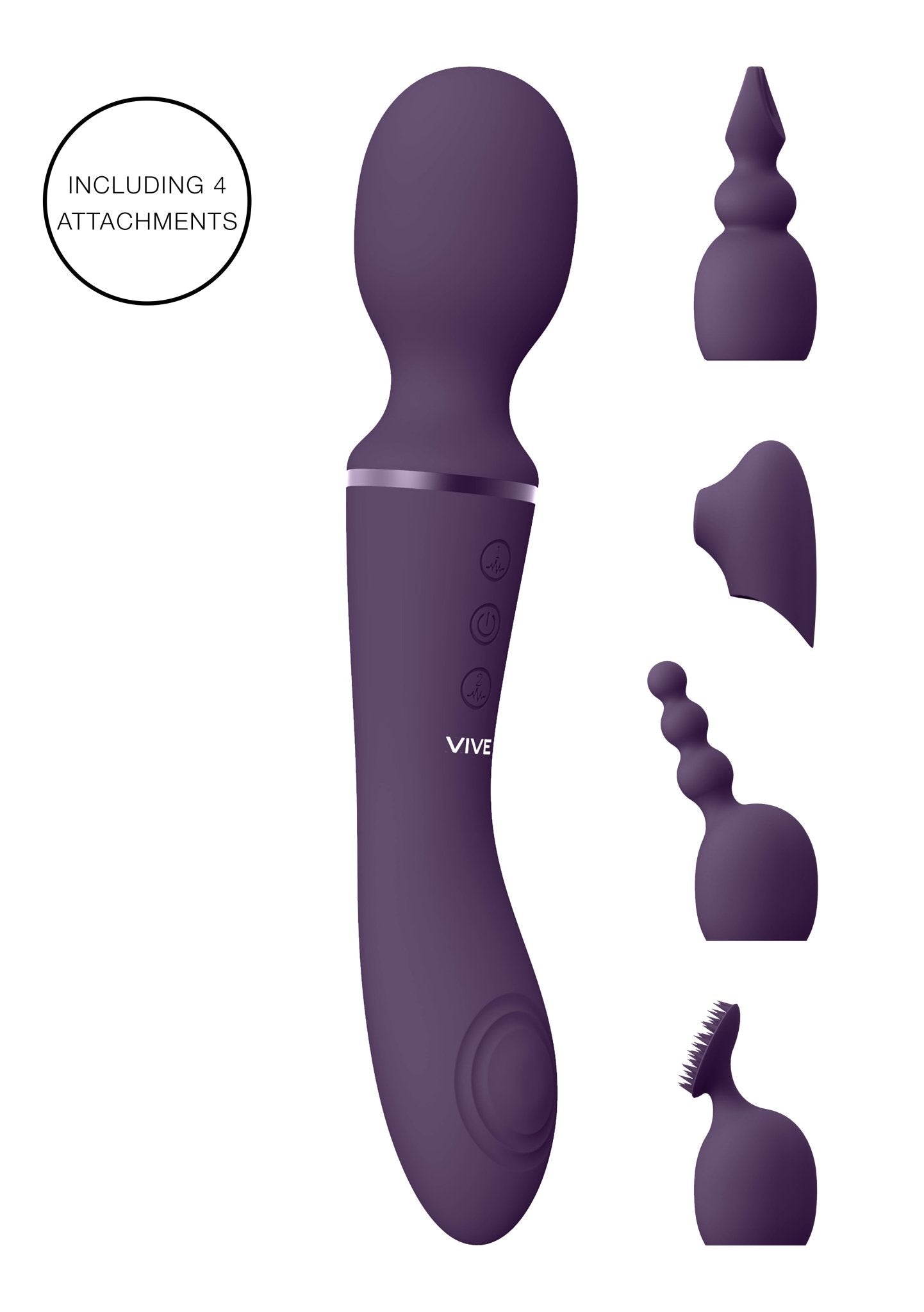 Vive Nami - Dual Ended Pulse Wave Wand With Attachments - Loveangels