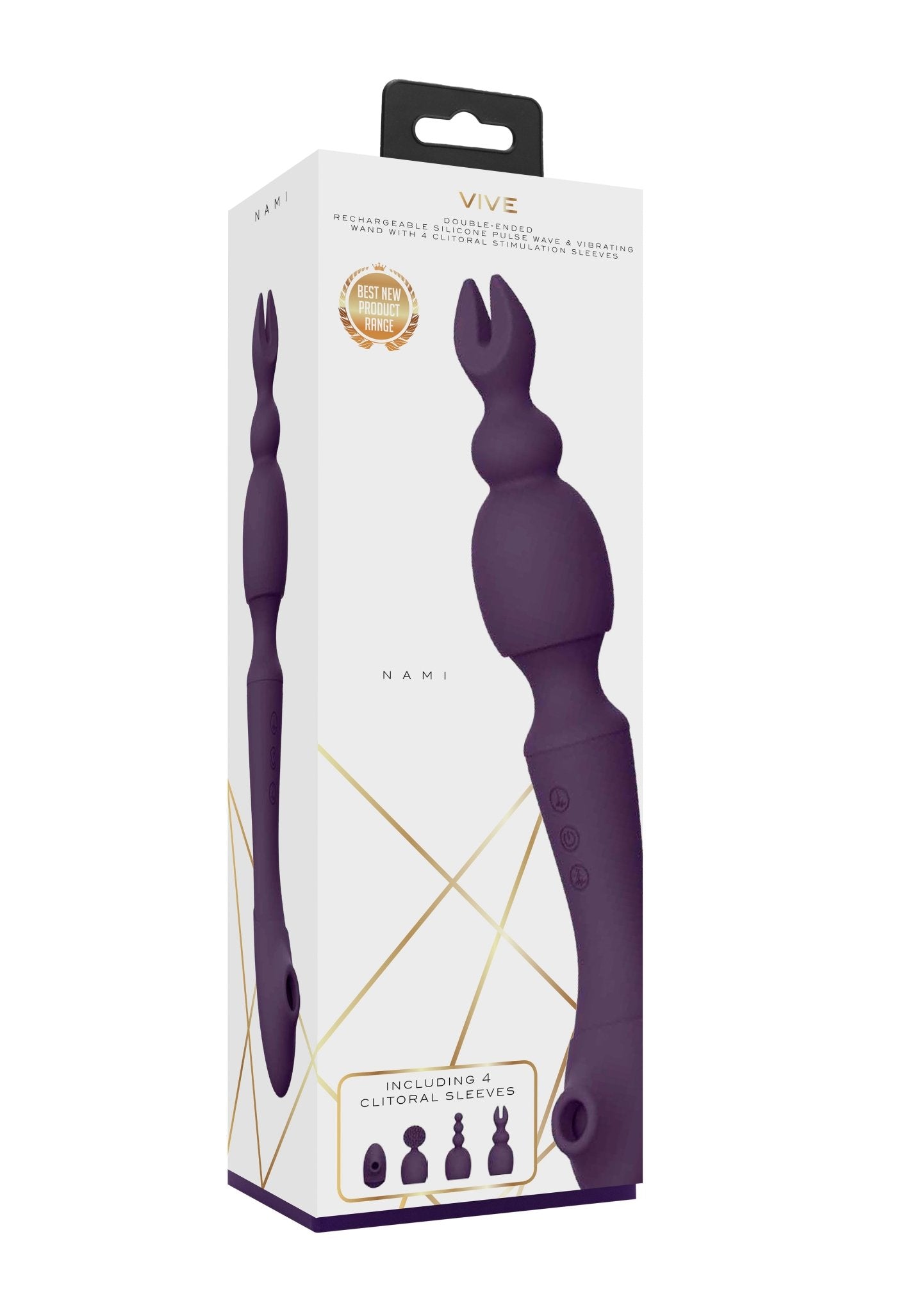 Vive Nami - Dual Ended Pulse Wave Wand With Attachments - Loveangels