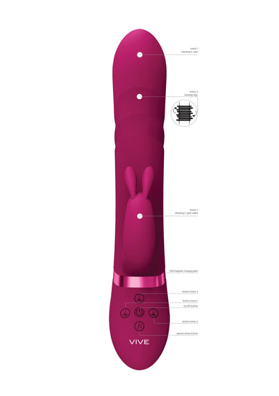 Vive Nari - Rotating Beads Rabbit Vibrator - Loveangels