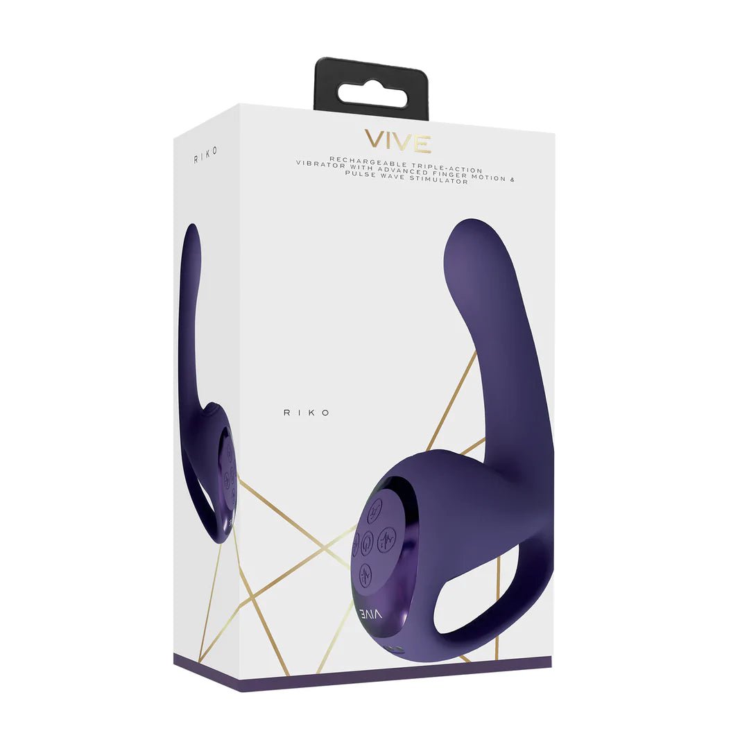 Vive Riko - Triple Motor Thumper with Advanced Finger Motion & Pulse Wave Stimulator - Loveangels