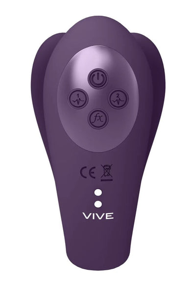 Vive Yoko - Triple Action Vibrator Dual Prongs with Clitoral Pulse Wave - Loveangels