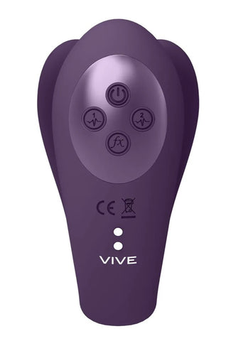 Vive Yoko - Triple Action Vibrator Dual Prongs with Clitoral Pulse Wave - Loveangels