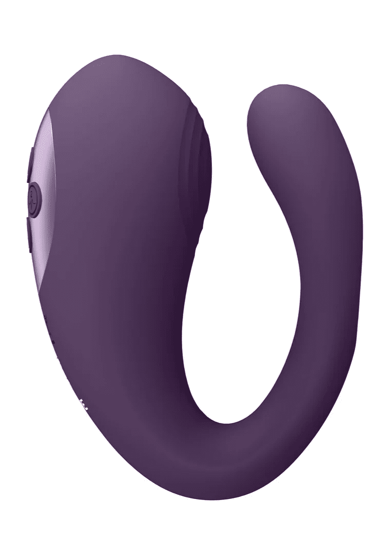 Vive Yoko - Triple Action Vibrator Dual Prongs with Clitoral Pulse Wave - Loveangels