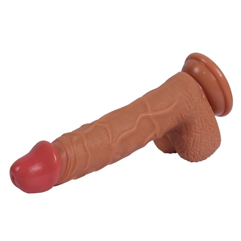 Xise Hans Dual Layer Silicone Dildo 8.26" - Loveangels
