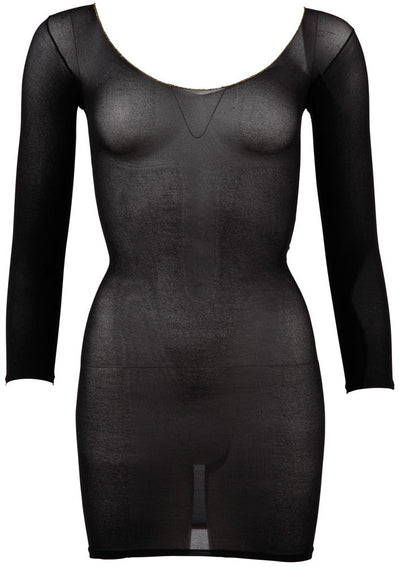 XQSE Sheer Dress With Gold Hem Edge S - L - Loveangels