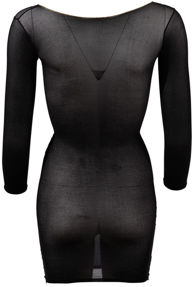 XQSE Sheer Dress With Gold Hem Edge S - L - Loveangels