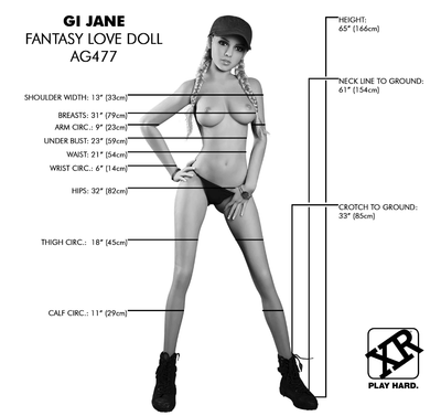 XR NextGen Dolls GI Jane - Fantasy Love Doll - Loveangels
