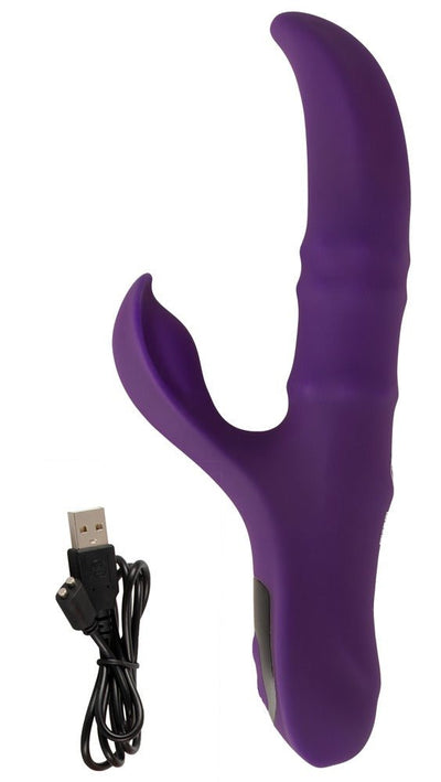 You2Toys Nodding Rabbit Vibrator with 3 Moving Rings - Loveangels