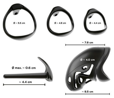 You2Toys Silicone Cock Cage with Dilator - Loveangels