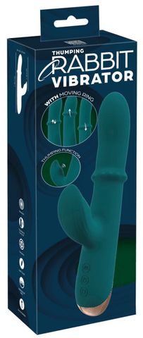 You2Toys Thumping Rabbit Vibrator with Moving Ring - Loveangels