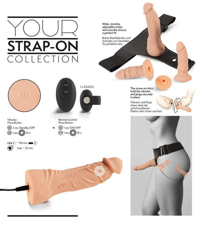 You2Toys Your Vibrating and Remote Control Strap - On Collection - Loveangels