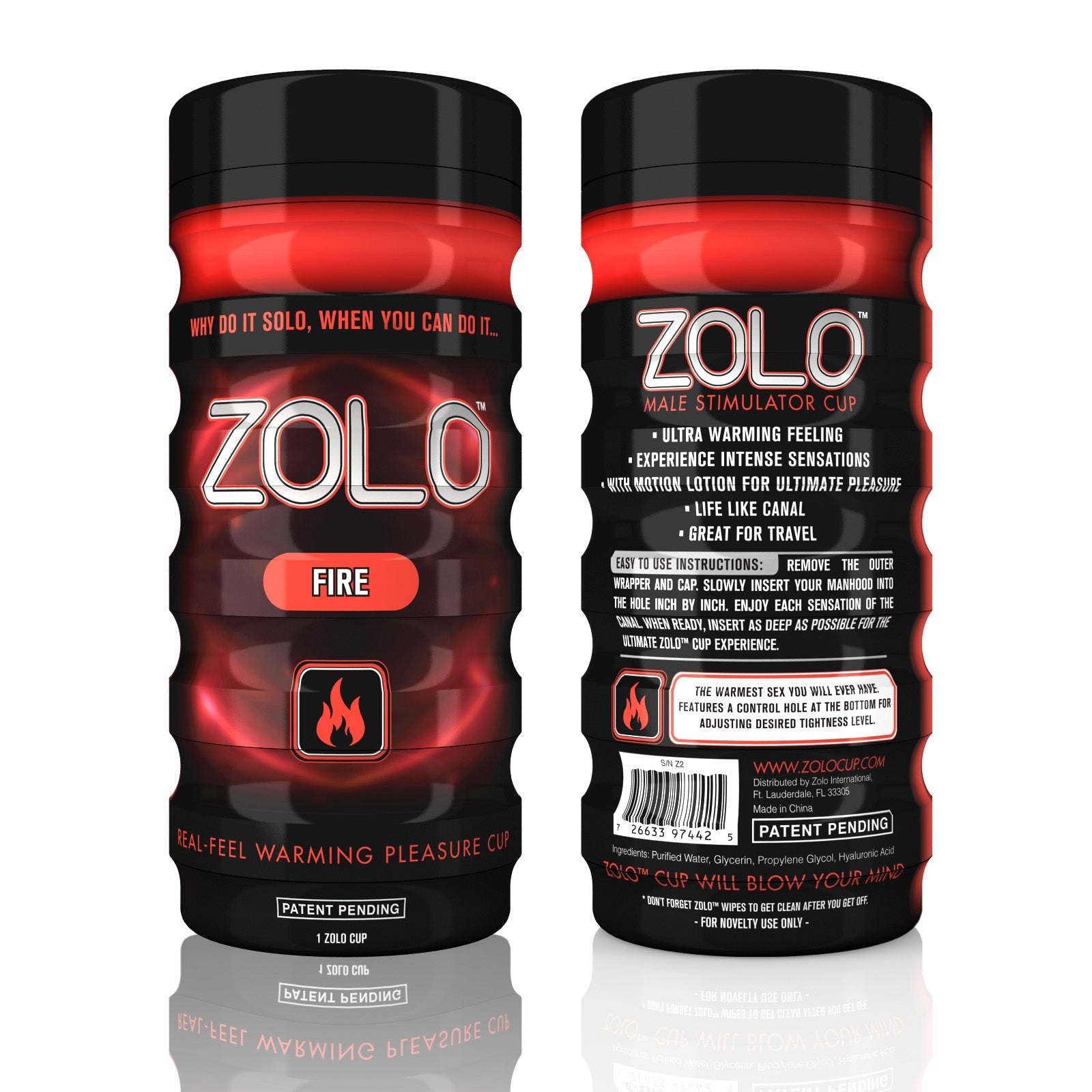 Zolo Fire Cup Male Masturbator - Loveangels